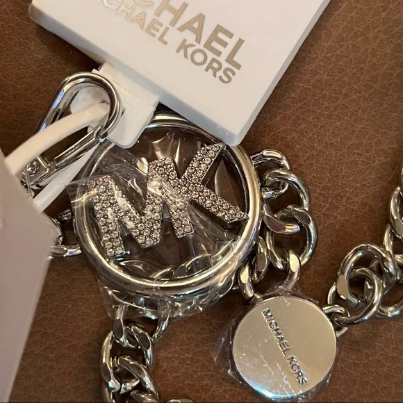 Michael Kors silver crystal Chain Belt S/M NWT - Picture 3 of 6